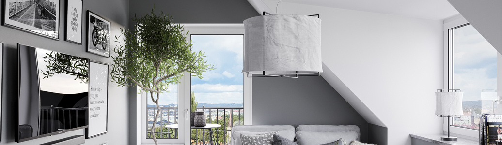 Exempel på hur man kan hänga en taklampa i sitt vardagsrum