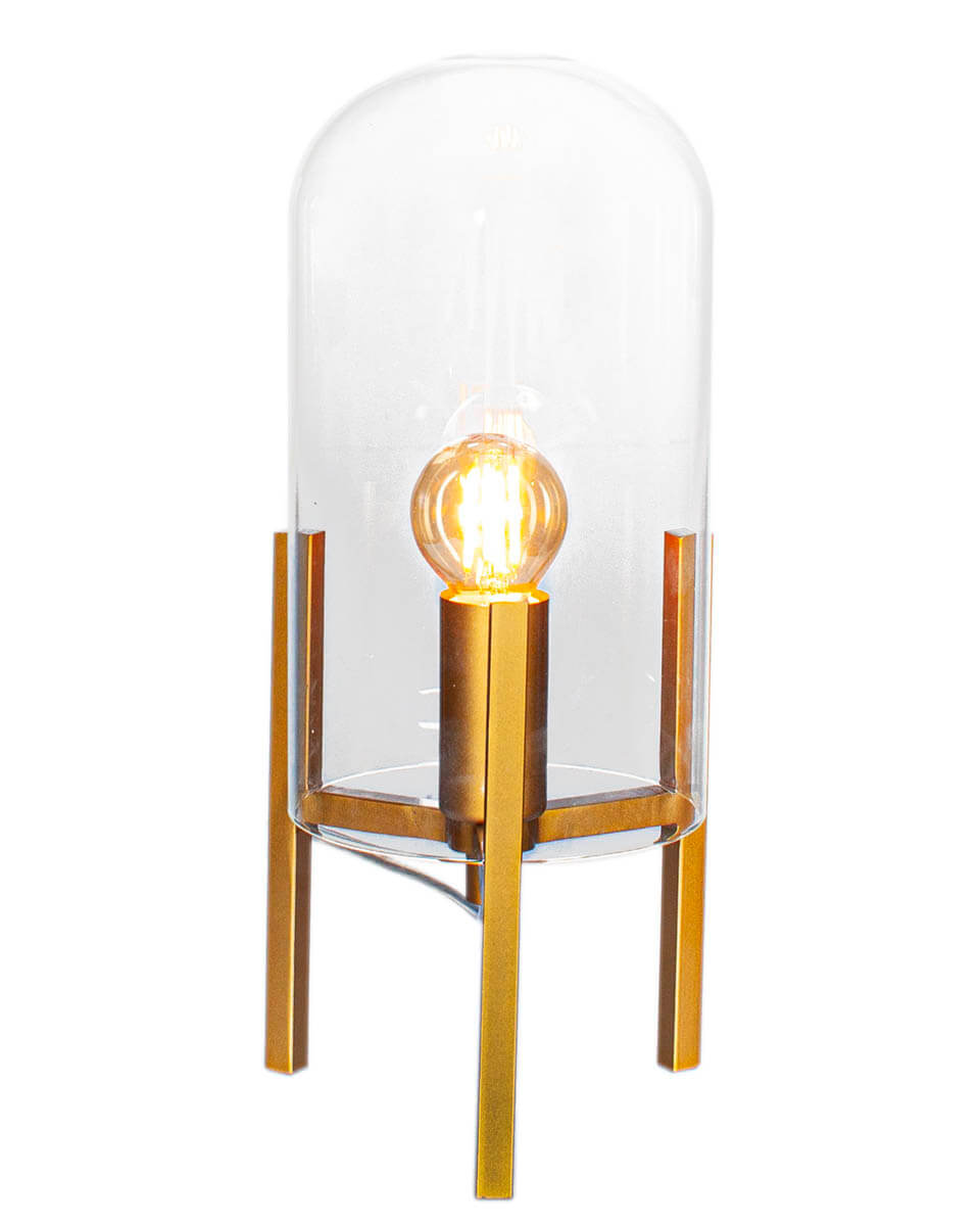 Smokey Table | By gold lamp Rydéns matt/clear
