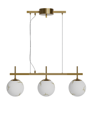 Bellagio taklampa mässing/vit